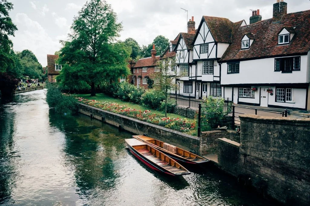 Victorian buildings along the Canterbury canal