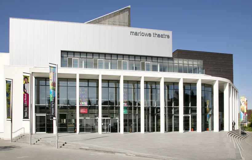 Front exterior of the Marlowe Theatre in Kent